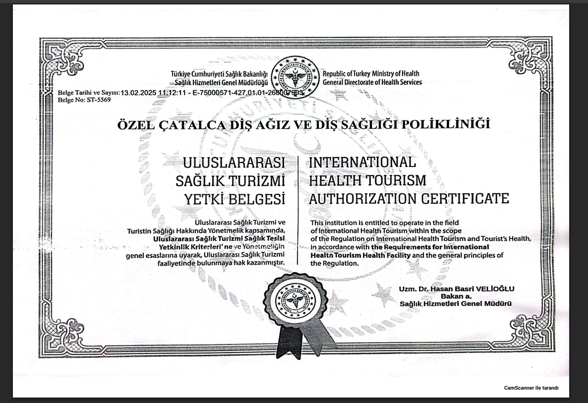 Sağlık Turizmi Yetki Belgesi